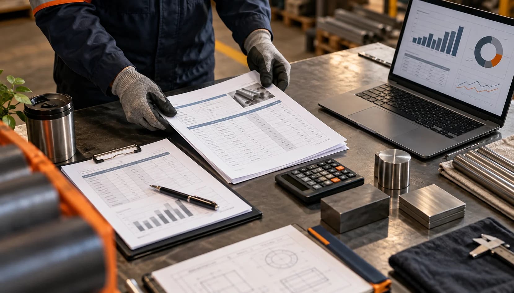 Production records and material samples prepared for emissions reporting